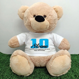 Personalised 40cm Beige Bear for 10th Birthday