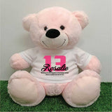 Personalised 30cm Light Pink Bear 13th Birthday Shirt
