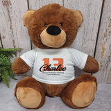 Brown Bear 40cm 10th Birthday Personalised Shirt