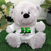 Silver Bear 23cm 16th Birthday Personalised Plush Bear