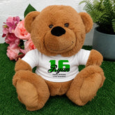 Personalised 16th Birthday Brown Bear 23cm with Message on Shirt