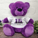 Purple Bear 30cm – 16th Birthday Personalised Shirt