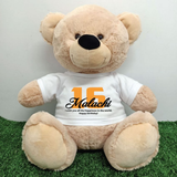 Personalised 40cm Beige Bear for 16th Birthday