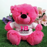Hot Pink Bear 23cm 18th Birthday Shirt