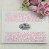 40th Birthday Personalised White Pink Pebble Guest Book with Custom Plaque