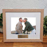 Personalised Natural Timber Photo Frame for 50th Birthday