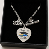 Class of 2026 Graduation Necklace in Personalised Gift Box