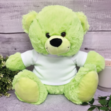 Personalised Lime Bear 23cm Baptism Gift