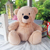 Beige Bear 40cm Baptism Gift with Message on Feet