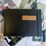 Birthday Brag Book Black 5x7 Birthday with Inscription for Plaque