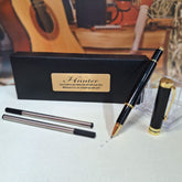 Personalised Black Ballpoint Pen Set 21st Birthday – Message Plaque