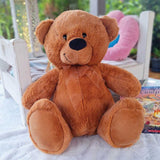 70th Birthday Bear Wishes 30cm Brown Bear Personalised Message on Feet