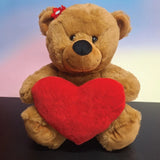 Brown Bear 40cm Nanna with Message on Heart