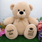 Graduation Bear Beige 30cm with Personalised on Feet