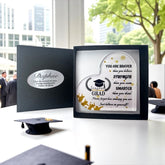 Graduation Acrylic Heart Stronger Plaque in Personalised Giftbox
