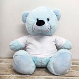 Light Blue Bear 40cm – 50th Birthday Personalised Shirt