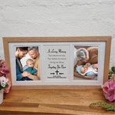 Memorial Gallery Photo Frame Typography Print 4x6 Natural Wood