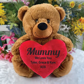 40cm Brown Bear for Mothers Day with Message on Heart