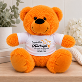 Personalised 23cm Orange Graduation Teddy Bear