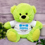 Lime Bear 30cm Grandad Personalised Message on Shirt