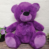 Purple Bear 30cm 18th Birthday Message on Feet