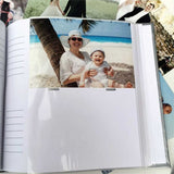 Personalised Baby Photo Album 200 Photos – Silver Teddy Baby Album