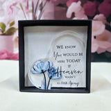 Personalised Memorial Heart Acrylic Plaque Gift Box