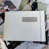 Personalised White Brag Book 5x7 with Plaque Inscription