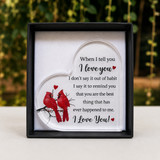 Personalised Romantic "When I Tell You I Love You" Heart Acrylic Keepsake Gift Box for Him or Her
