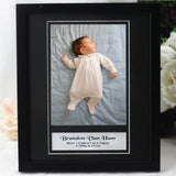 Baby Photo Frame – Personalised Black 6x8 inch