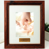 Baptism Personalised Mahogany Timber Photo Frame