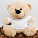 Get Well Soon Beige Bear 23cm with Personalised Shirt