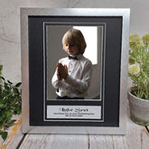 Christening Photo Frame – Personalised Silver 6x8 inch
