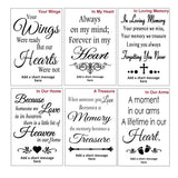 Personalised Double Memorial Typography Photo Frame - Black