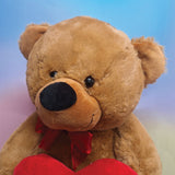 40cm Brown Bear 18th Birthday with Message on Heart