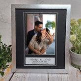 Engagement Photo Frame – Personalised Silver 6x8 inch
