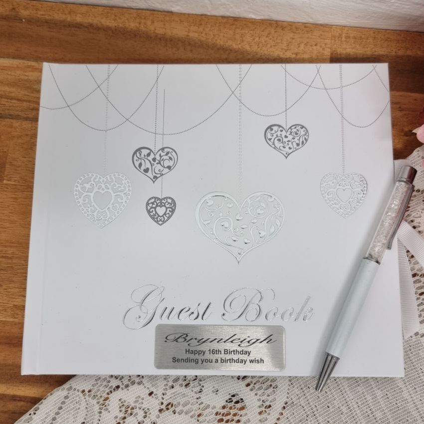 Personalised Guest Book 22x19.5cm – 16th Birthday