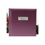 Wedding Album Rose 200 Photo with Plaque