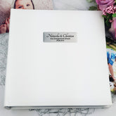 Personalised White Engagement Glamour Photo Album – 200 Photos Keepsake