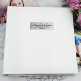 Personalised White Engagement Glamour Photo Album – 200 Photos Keepsake