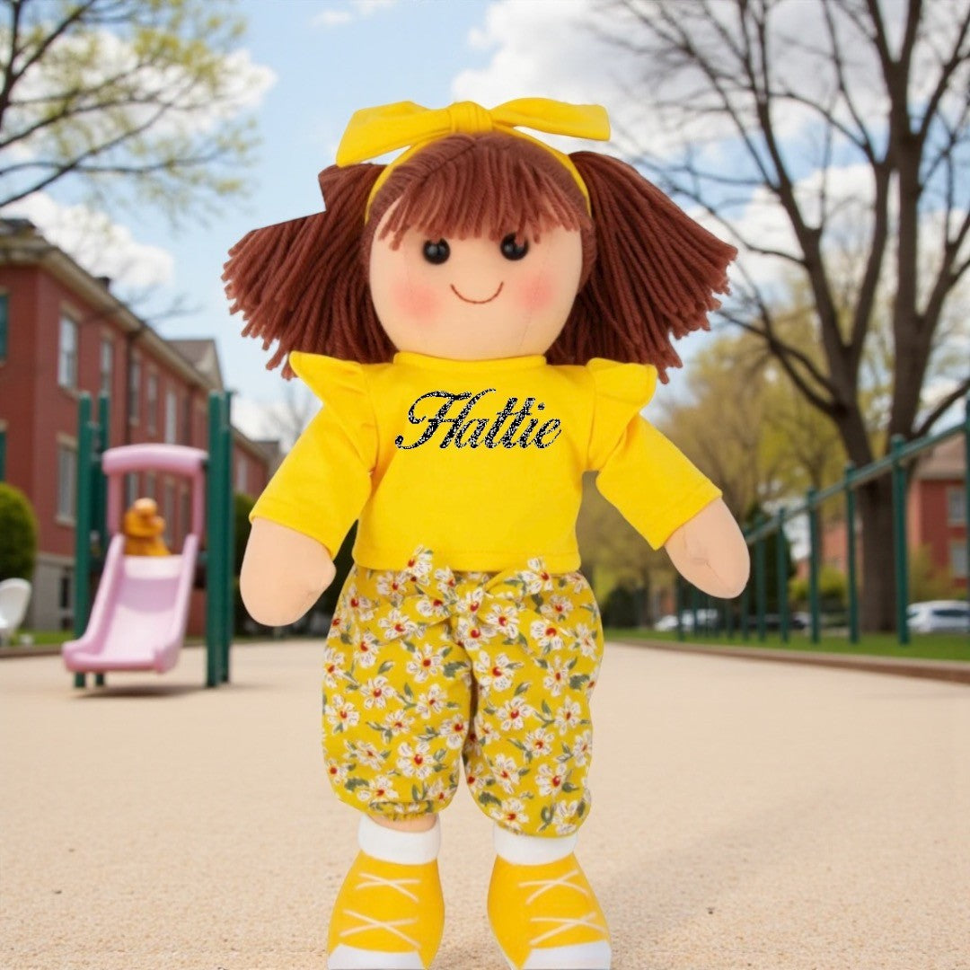 Personalised Rag Doll Hattie 35cm