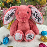 27cm Easter Bunny Plush Toy Personalised on Ears and Feet