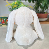 Christening White Bunny Love Plush 22cm with Personalised Ears