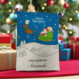 Christmas Santa Sack – Personalised Santa Sleigh Design