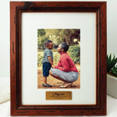 Mum Personalised Mahogany Timber Photo Frame