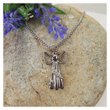 Personalised Angel Memorial Cremation Ashes Necklace & Keepsake Gift Box