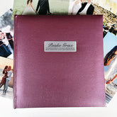 Rose Graduation Album 200 Photo with Plaque Inscription