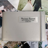 Silver Brag Book 5x7 Naming Day Inscription for Plaque