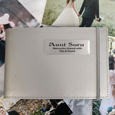 Silver Brag Book 5x7 – Aunty – Plaque Inscription