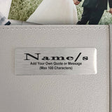 Silver Brag Book 5x7 Naming Day Inscription for Plaque